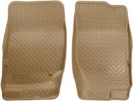 🏔️ husky liners classic style series front floor liners in tan for 2002-2010 ford explorer/mercury mountaineer and 2003-2005 lincoln aviator (2 pieces) логотип