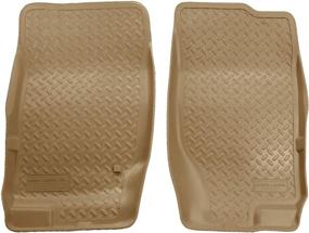 img 2 attached to 🏔️ Husky Liners Classic Style Series Front Floor Liners in Tan for 2002-2010 Ford Explorer/Mercury Mountaineer and 2003-2005 Lincoln Aviator (2 Pieces)