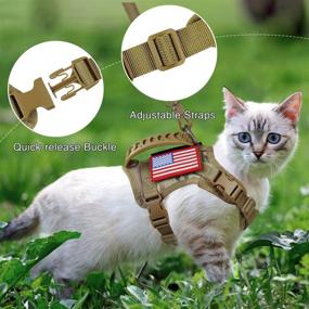 img 1 attached to Tactical Harness Adjustable Walking Control Cats