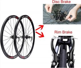 img 2 attached to Upgrade Your Road Bike With BUCKLOS Carbon Hub Wheelset For Disc/Rim Brake, 700C Clincher, 20Mm Width And 40Mm Height, Quick Release, 8-11 Speed, 24H Spokes (Front+Rear)