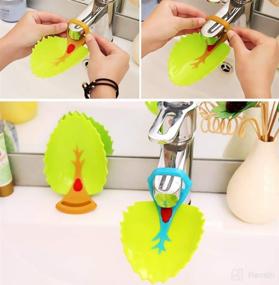 img 2 attached to 4 Pack Leaf Design Faucet Extender and Bath Spout Cover - Safe Hand Washing Solution for Toddlers and Babies
