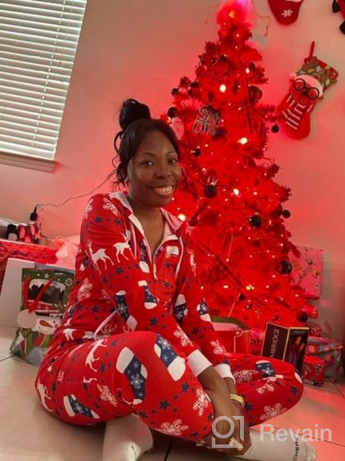 img 1 attached to Family 🎄 Christmas Matching Onesie Pajamas review by John Caldwell