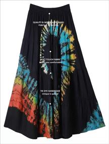 img 1 attached to Comfort Skirt Bohemian Elastic Handmade Women's Clothing ~ Skirts