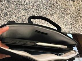 img 5 attached to Путешествуйте стильно с Microsoft Surface Book 13,5-дюймовая сумка-мессенджер: сверхпортативный неопреновый портфель Evecase с карманом для аксессуаров — черный