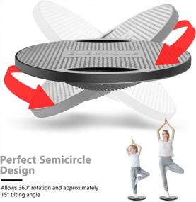 img 2 attached to Get Fit With EVERYMILE Wobble Balance Board: Exercise, Stability & Core Trainer For Physical Therapy & Gym!