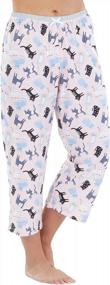 img 2 attached to Stay Cozy And Comfy In Sleepyheads Women'S Jersey Capri Pajama Set