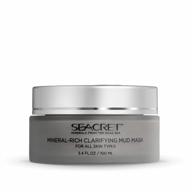 seacret dead sea mud mask - mineral rich clarifying mud mask for healthy-looking skin with a matte finish, 3.4 fl.oz logo