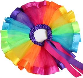 img 2 attached to 🌈 Girls' Clothing - Skirts & Skorts: MY PRETTYGS Layered Ballet Rainbow Headband