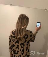 img 1 attached to Stay Chic And Cozy With Angashion'S Women'S Leopard Print Cardigan Sweater review by Melissa Wilson