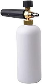 img 4 attached to CISNO Adjustable Foam Cannon Lance Washer - High Pressure Wash Gun With 1L/34Oz Bottle For Car Washing!