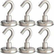 strong and versatile greatmag magnetic hooks - perfect for organizing your space - pack of 6 logo