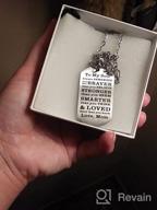 img 1 attached to CPLJW Engraved Necklace: Braver Than You Believe, a Special 🎓 Keepsake from Mom and Dad for Graduation, Birthday, and Christmas Gifts review by James Chandran