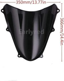 img 2 attached to Smoke Tinted Windscreen Windshield Suzuki Motorcycle & Powersports