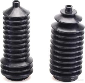 img 4 attached to Pair of Black Steering Rack Boots for Polaris Ranger RZR 400 500 570 700 800 900 1000 (5412012 & 5412013) - MallOfUSA