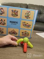 img 1 attached to Discover Endless Possibilities With BAKAM Magnetic Building Blocks - Perfect STEM Toy For Kids Ages 4-8 review by Amanda Head