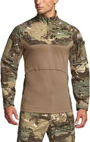 img 2 attached to CQR Men'S Tactical Combat Shirt - Camo Military Style Long Sleeve EDC Top