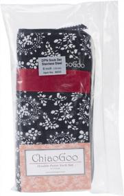 img 1 attached to Discover the Versatile Knitting Needle Set: CHIAOGOO Red Ribbon Double Point Stainless Steel Needles, 6-Inch
