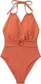 img 3 attached to CUPSHE Womens Swimsuit Backless Bathing Women's Clothing ~ Swimsuits & Cover Ups