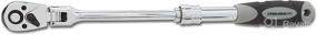 img 4 attached to High-Quality Steelman Pro 3/8-inch Drive 72-Tooth Extendable Flex-Head Ratchet (9.5-13.5 Inch Length) – Heat-Treated Chrome-Vanadium Steel, Quick Release, Comfort Grip – Perfect for Auto Mechanics and Confined Spaces