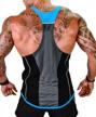 mens y-back sleeveless workout tank tops for gym bodybuilding training logo