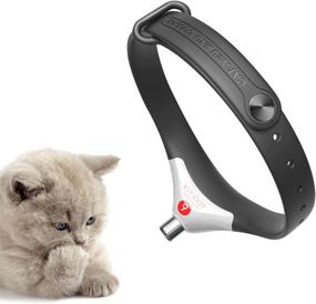 img 4 attached to 🐱 Enhance Your Cat's Playtime with our Amusing Cat Collar: Wearable Red Light Toy with 3 Beam Modes, Micro-USB Charging & Electronic Training Collars