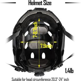 img 2 attached to ACTIONUNION Airsoft Fast Helmet Pro Set: Tactical Paintball Protection For PJ Type Helmets