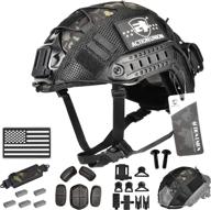 actionunion airsoft fast helmet pro set: tactical paintball protection for pj type helmets logo