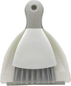 img 2 attached to Efficient Cleaning Companion: Xifando Mini Cleaning Brush and Dustpan Set in Gray
