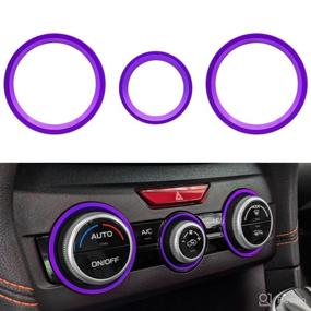 img 4 attached to Enhance Your Subaru's Interior with MOCHENT AC Climate Control 🚘 Knob Outer Ring Covers - Ideal for Crosstrek, Forester, and Impreza!