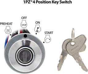 img 2 attached to Kubota Tractor Ignition Key Switch 1PZ KL2-K01 for L2501, L2600, L2800, L3000, L3200, L3400, L3700, L3800, L4300, L4400, MX4700, MX5000, MX5100 (TC020-31820, TC020-31822)