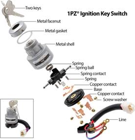 img 3 attached to Kubota Tractor Ignition Key Switch 1PZ KL2-K01 for L2501, L2600, L2800, L3000, L3200, L3400, L3700, L3800, L4300, L4400, MX4700, MX5000, MX5100 (TC020-31820, TC020-31822)