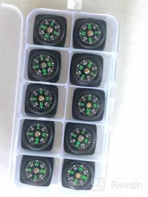 img 5 attached to 10-Pack Mini Button Compasses For Wrist Watchband, Paracord Bracelets Projects, Camping, Hiking And More