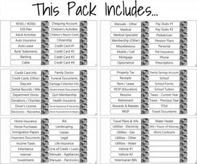 img 1 attached to Modern File Folder Tab Sticker Labels - 72 Pre-Printed And 24 Blank, Keep Your Filing Folders Organized With Lovable Labels.