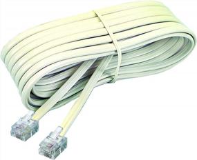 img 1 attached to Ivory Phone Line Cord - 15 Feet - Softalk 48107 - Essential Landline Telephone Accessory For Improved Connectivity And Communication
