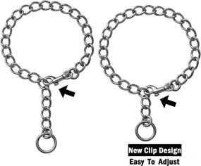 img 3 attached to Revolutionary Clip Design: Premium Stainless Steel 🐾 Dog Training Collar for Small, Medium & Large Breeds