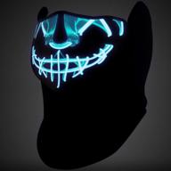 jiguoor маска на хэллоуин светодиодный свет маска лыжная маска для косплея рождество хэллоуин фестиваль вечерние логотип