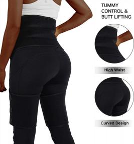 img 3 attached to MIAODAM Women'S Waist Trainer, Adjustable Hip Enhancer Shaper With 3-In-1 Waist And Thigh Support