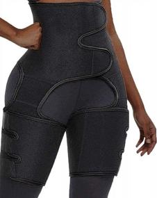 img 4 attached to MIAODAM Women'S Waist Trainer, Adjustable Hip Enhancer Shaper With 3-In-1 Waist And Thigh Support