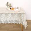 60x120 inch champagne lace tablecloth overlay vintage embroidered lace for indoor outdoor wedding party decorations logo