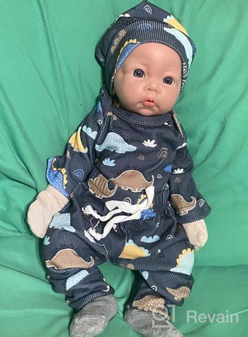 img 1 attached to 👶 Vollence Lifelike Full Body Silicone Baby Doll - 23 inch Realistic Newborn Girl Doll, Non-Vinyl Reborn Baby Doll review by John Sharma