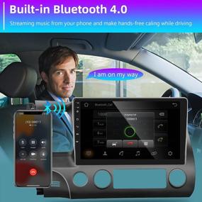 img 1 attached to 10,1-дюймовая автомобильная стереосистема Android с GPS-навигацией, беспроводной связью Apple CarPlay и Android Auto для Honda Civic 2006-2011 - Podofo