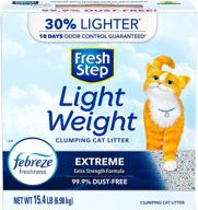 fresh step lightweight clumping cat litter - 15.4lb: superior odor control and easy maintenance logo