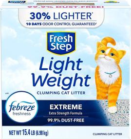 img 4 attached to Fresh Step Lightweight Clumping Cat Litter - 15.4lb: Superior Odor Control and Easy Maintenance