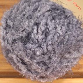 img 3 attached to Chunky Smoke Grey Baby Bear Yarn - 100G/Skein - Furry Polyester - Set Of 2 Skeins By JubileeYarn