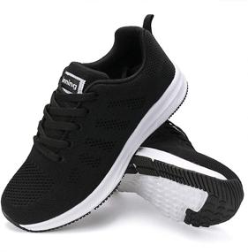 img 4 attached to 👟 FUDYNMALC Women's Athletic Sneakers: Comfortable, Breathable Shoes