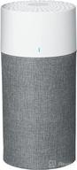 🌬️ blueair air purifier 912sqft: hepasilent 18db low noise, wildfire smoke & allergen removal, pet hair & odor elimination, blue 411 auto, gray логотип