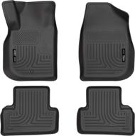 🚗 husky liners weatherbeater series front & 2nd seat floor liners - black - 98101 - fits chevrolet cobalt & pontiac g5 (2005-2010) - 4 pcs логотип