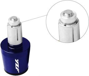 img 2 attached to Blue Aluminum Motorcycle Handlebar Ends - 7/8 inch or 22mm Handle Bar Grips Plugs Caps for YZF R1 R3 R6 R125 R6S R25 600R