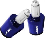 blue aluminum motorcycle handlebar ends - 7/8 inch or 22mm handle bar grips plugs caps for yzf r1 r3 r6 r125 r6s r25 600r логотип