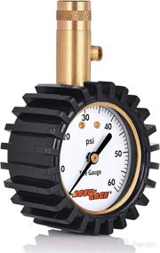 img 3 attached to Accu-Gage Tire Pressure Gauge: 60psi, Straight Chuck, Rubber Guard for Extra Protection